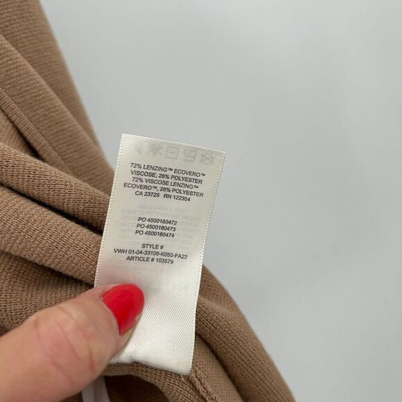 ARITZIA Babaton Camel Brown Long Duster Shoulder Pad Knit Cardigan Sweater XS - Picture 7 of 8